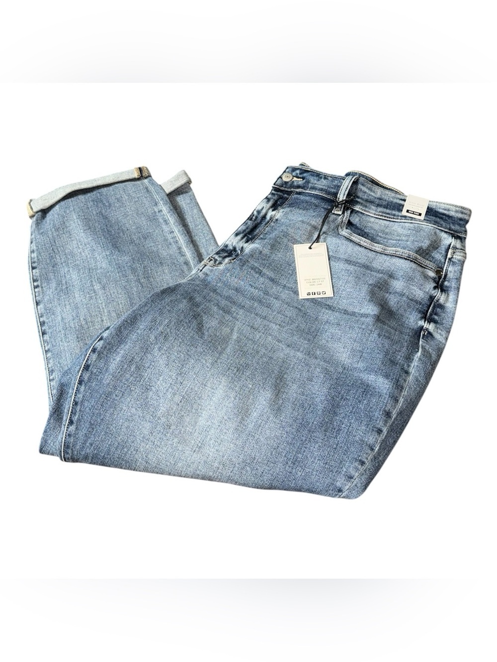 Judy Blue The Bleach Boys Midrise Boyfriend Jeans in Curvy NTW Size 24W - Picture 7 of 16